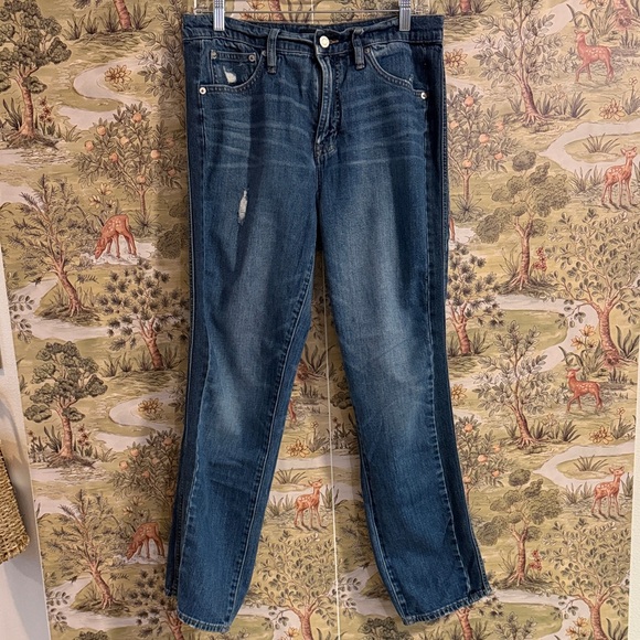 J. Crew Women's Blue Straight Leg Jeans - Picture 2 of 8